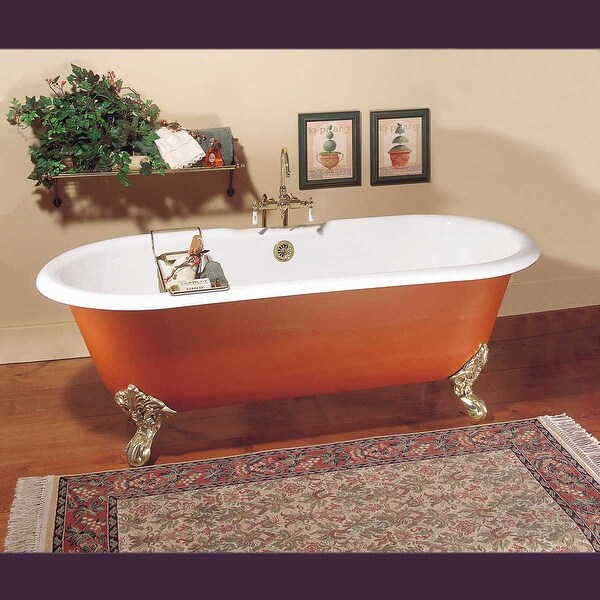 Shop Primed Black Cast Iron Clawfoot Tub FEET NOT INCLUDED Fits Two
